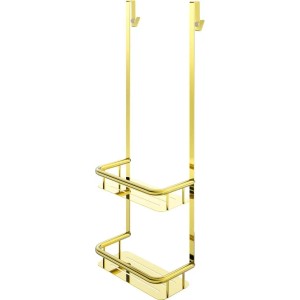 Mensola doccia Idrostile con ganci 276x762 mm oro