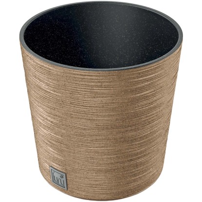 Vaso Furu Eco Wood in plastica 25x25 cm Legno chiaro