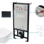 Set WC sospeso Artemides 6 in 1 nero