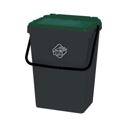 Pattumiera per raccolta differenziata 35 l verde