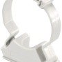 Clip bianco per fissaggio tubi. Categoria: Giunti per tubi.
