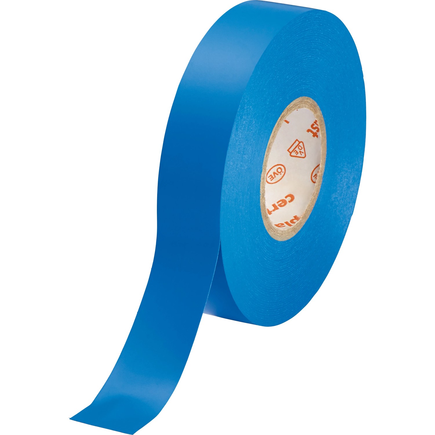 Nastro isolante blu, 15 mm x 25 m, su rotolo. Per riparare e raggruppare cavi.