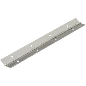 Cerniera a barra Hettich, 1200 mm, acciaio inox opaco, per ante e ribalte.