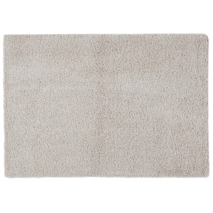 Tappeto a pelo lungo beige rettangolare