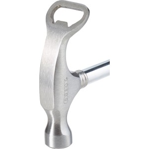 OBI Feierabendhammer: Martello in acciaio con apribottiglie e manico bicomponente.