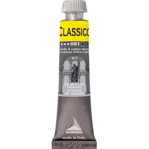 Tubo di colore ad olio giallo (Giallo di cadmio chiaro) di Classico.