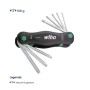 Set chiavi Torx Wiha PocketStar, nero-verde, con chiavi T9-T40. Pratico set di attrezzi.