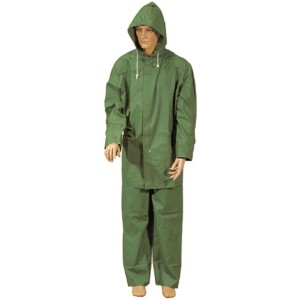 Completo impermeabile Vigor in PVC verde tg. L