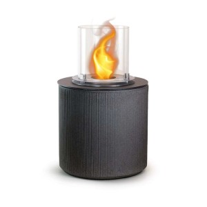 Camino a bioetanolo giardino Divina Fire Modigliani 3,4 kW Ø36xH56 cm grigio