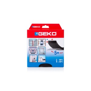 Nastro sigillante GEKO, rotolo da 5m, per sigillare finestre e porte.