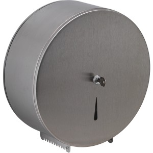 t.b.t. Porta carta igienica in acciaio inox, chiudibile a chiave.