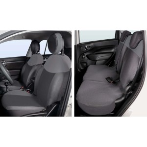 t.b.t. Coprisedili auto per sedili anteriori e posteriori, grigio/nero.