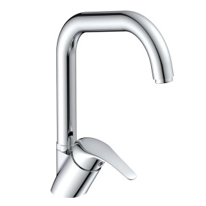 Miscelatore lavello Aquasanit Ventura a bocca alta cromato Ø 40 cm