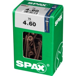 Viti per legno SPAX 4x60 mm in scatola verde. Viti per legno.