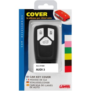 Cover chiave auto Audi 3, silicone, nero. Accessorio cura auto da OBI.