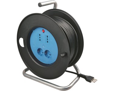 Prolunga Tamburo 50 Metri 3x2 5mm 4 Prese Avvolgicavo Elettrico BSD 50mt 3x2 ,5mm - Con 4 Prese E Fusibile Termico Avvolgicavo Prese 230v - 12