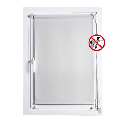 Tenda Clip & Fix colore avorio 45x180 cm