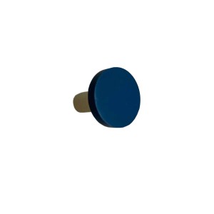 Pomello per mobili t.b.t. rotondo blu per armadi e cassetti.