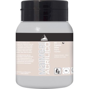 Colore acrilico Argento (argento) Maimeri Acrilico in barattolo.