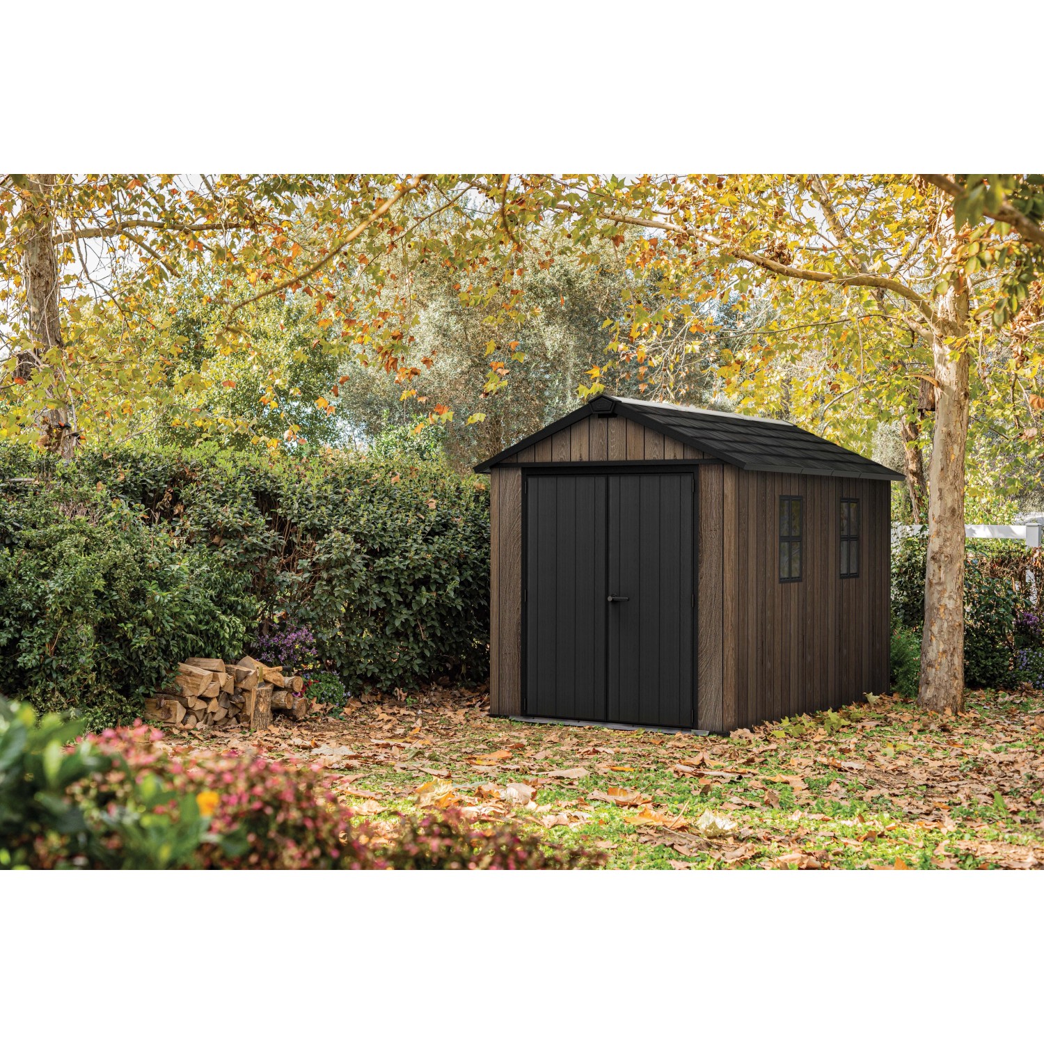Casetta da giardino in plastica Keter Apex sp.20 mm marrone scuro 6,8 m²_6