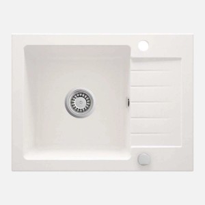 Lavello 1 vasca con gocciolatoio Idrostile Martí 440x164 mm alabastro