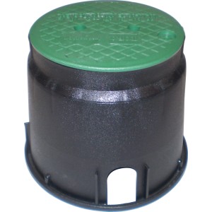 Coperchio per irrigazione interrata, verde/nero.