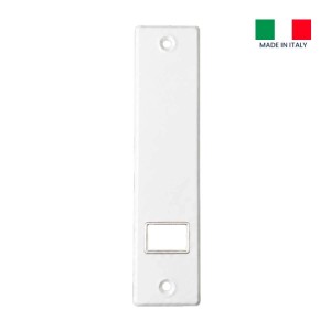 Placca copriavvolgitore pvc interasse 185 mm bianco