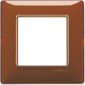 Placca marrone Vimar t.b.t. per interruttori e prese.