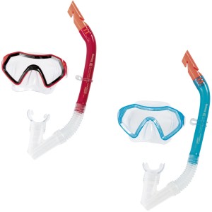 Set snorkeling Hydro-Swim Sparkling Sea, 1 rosso e 1 blu, con maschera e boccaglio.