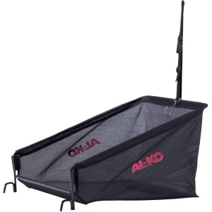 Cesto di raccolta AL-KO per tosaerba manuali, nero con logo rosso.