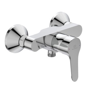 Miscelatore doccia t.b.t. lucido per il bagno.