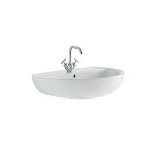 Lavabo bianco t.b.t. con rubinetto, categoria Lavandini.