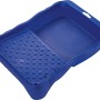 Vaschetta per pittura LUX blu (22x31 cm) in plastica con griglia per pennelli e rulli.