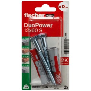 Tassello universale DuoPower Ø 12 mm 2 pz