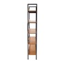 Scaffale in metallo e legno Achille 5 ripiani 120x28x171 cm_3