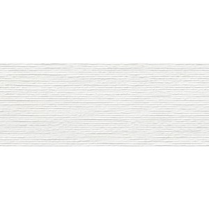 Piastrella da rivestimento t.b.t. bianca con fine struttura orizzontale per bagno e cucina.