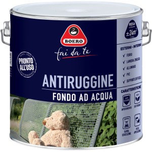 Boero Antiruggine fondo antiruggine, blu, per ferro, zinco, alluminio e PVC.