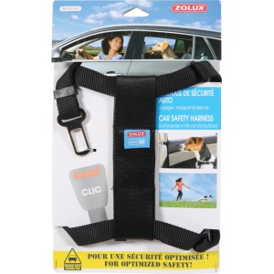 Imbracatura di sicurezza per auto Zolux per cani, taglia M, per viaggi sicuri in auto con il tuo animale domestico.