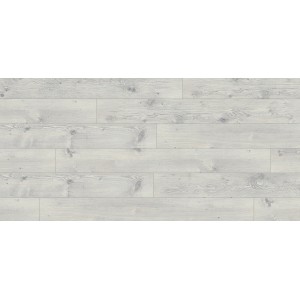 Pavimento in laminato chiaro in decoro Tanne Hemlock Ontario con aspetto di tavole rustiche.