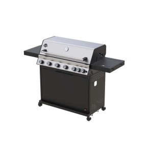 Barbecue a gas Jamestown Grill Kane 6 bruciatori 21 kW nero