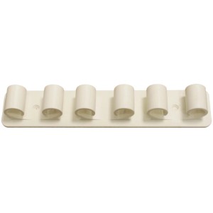 t.b.t. Appendiabiti da guardaroba con 6 ganci in bianco.