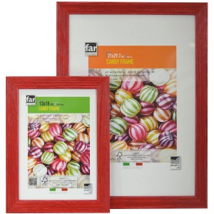 Due cornici rosse t.b.t. della categoria Cornici in diverse dimensioni.