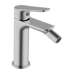 Miscelatore bidet t.b.t. lucido in metallo per il bagno.