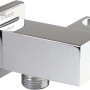 Presa acqua a parete quadrata con supporto doccetta Idrostile cromo