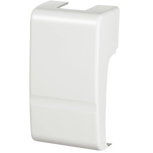 Elemento bianco t.b.t. per cavi in ambienti umidi, vista dettagliata.