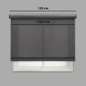 Tenda a rullo Lino filtrante 120x250 cm antracite