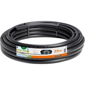 Tubo nero per irrigazione interrata da giardino, 25m.