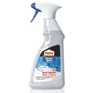 Spray antimuffa Pattex per bagno e doccia. Protezione efficace contro la muffa.