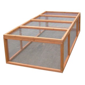 Gabbia per conigli in legno di abete 180x90x48 cm