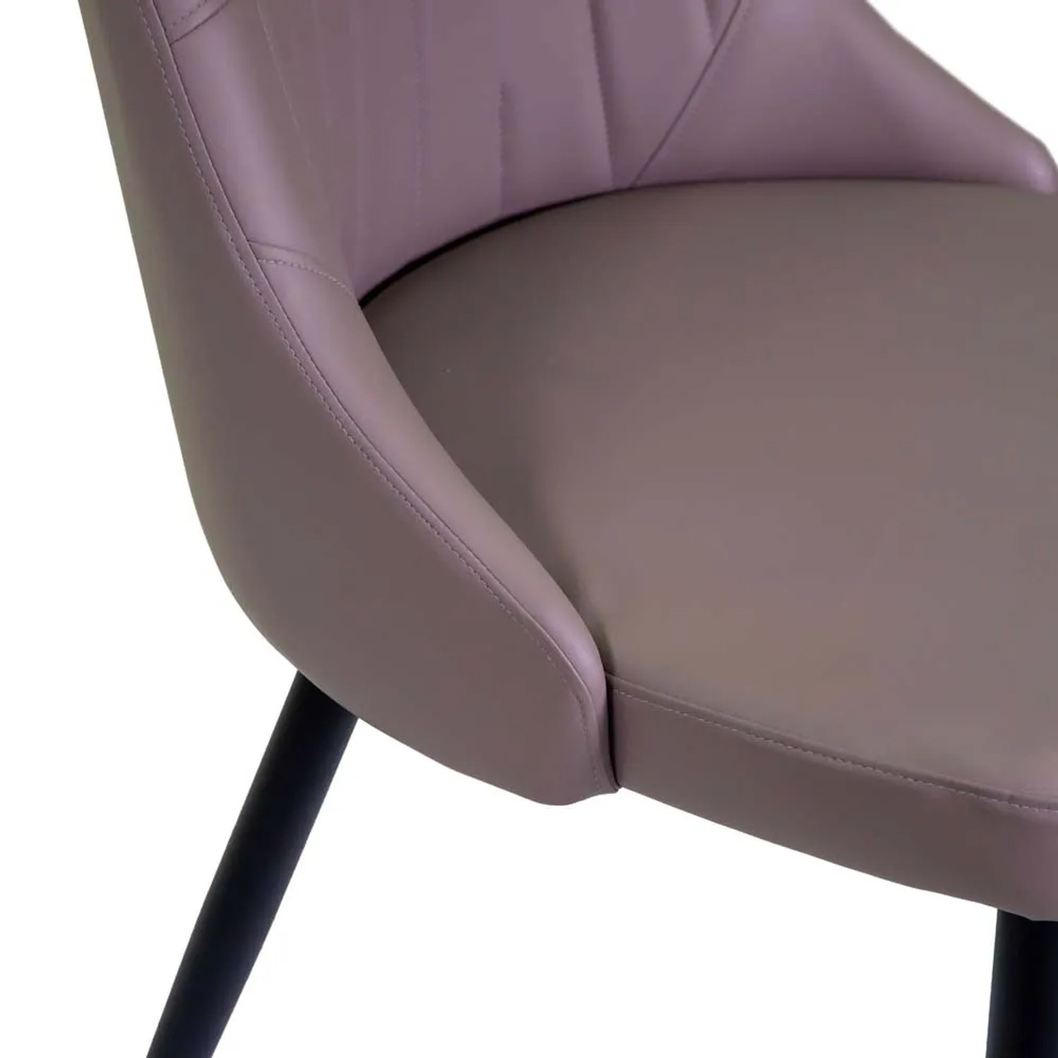 Sedia in ecopelle Oliver tortora 48x58xh48/90 cm_9